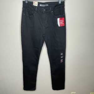 Levi's Black Mid Rise Skinny Jeans‎